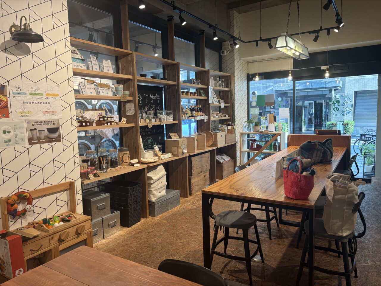 三鷹駅南口付近にある量り売りとまちの台所野のの店内