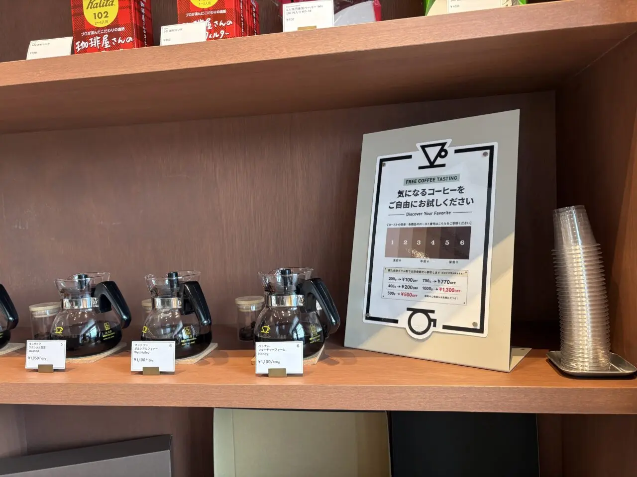 三鷹市下連雀にあるTINY PONTA COFFEE試飲