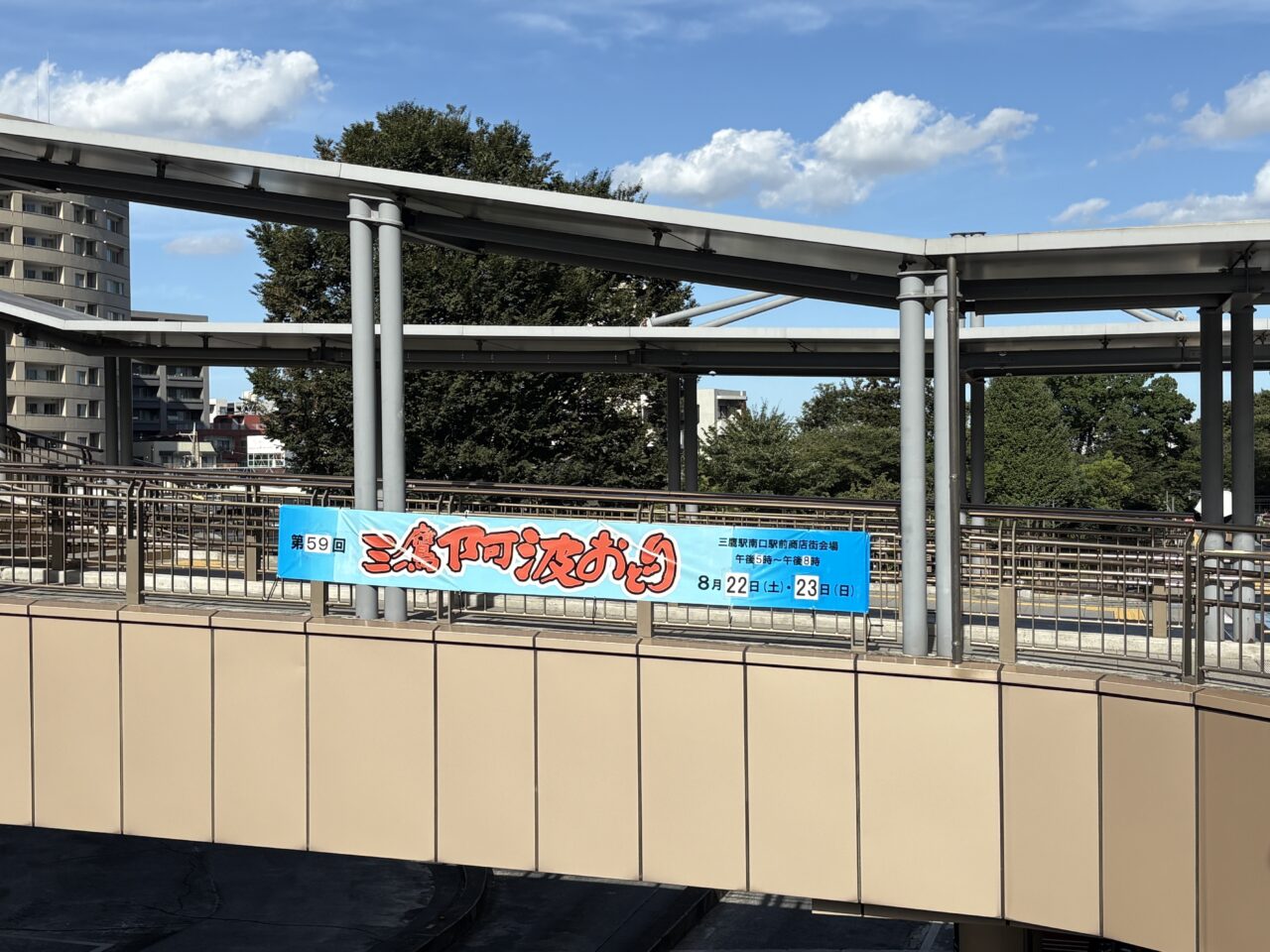 三鷹阿波踊り2026年横断幕