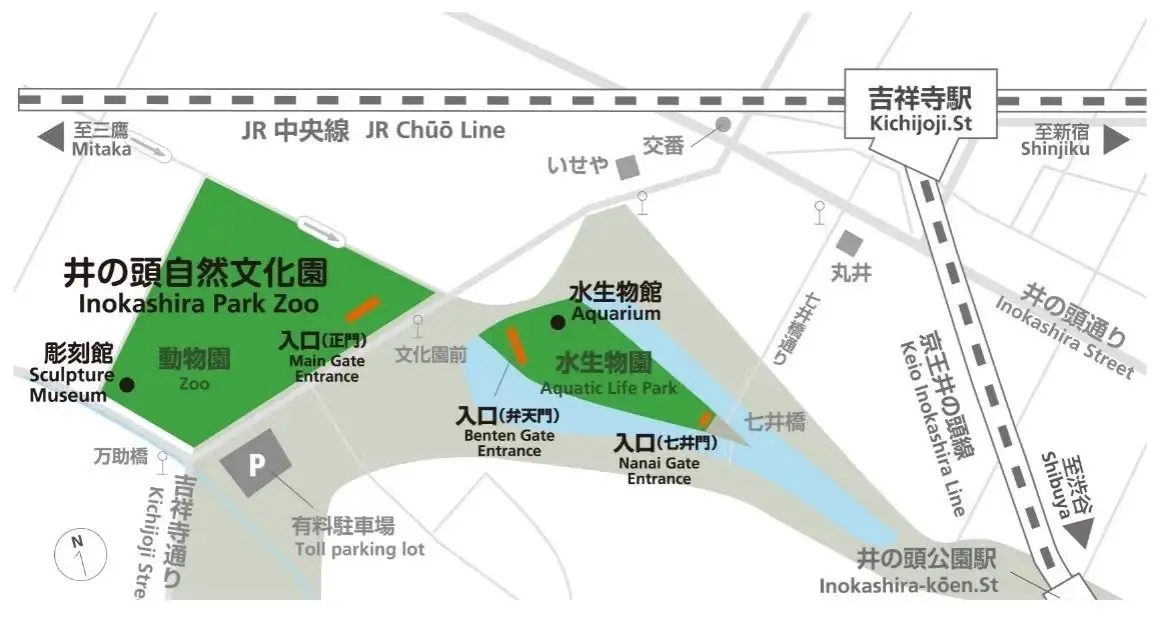  井の頭自然文化園で開催される秋の夜長のイベント地図